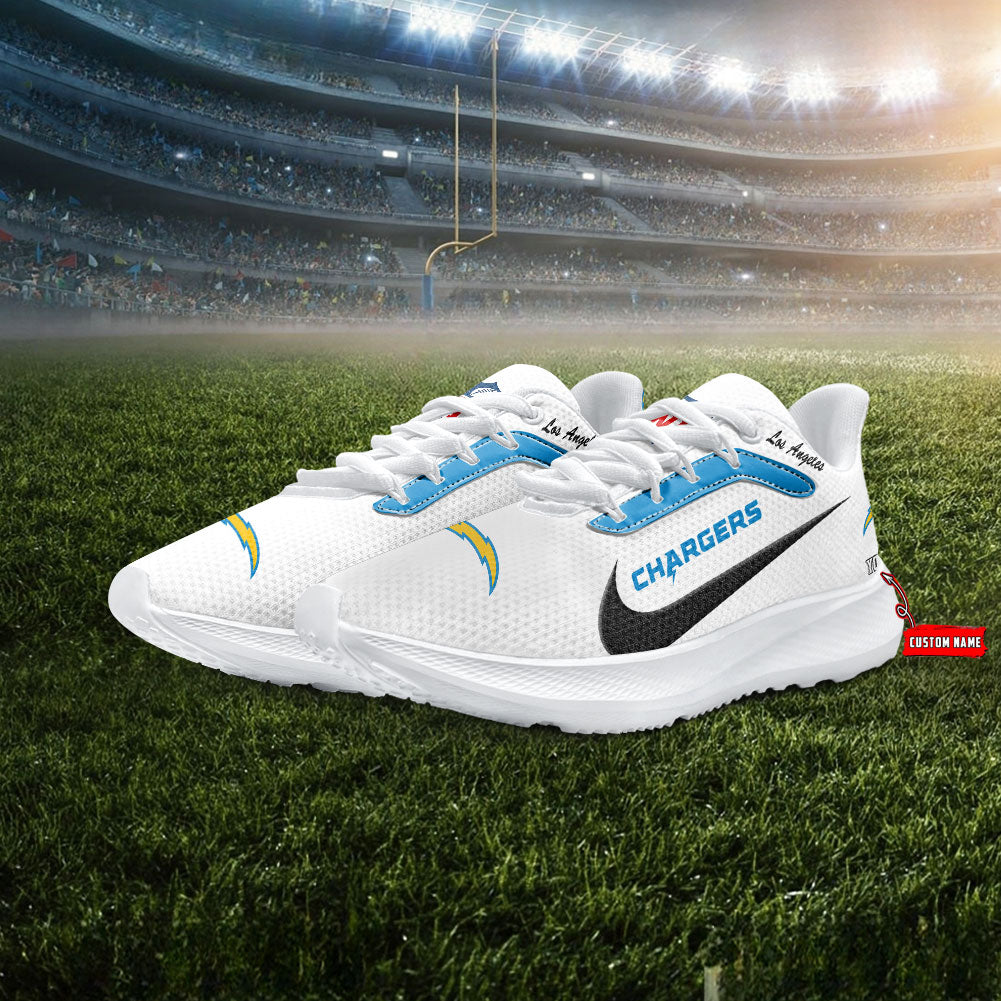 Los Angeles Chargers Lightweight Patch Decor Running Shoes AZBTRS000018