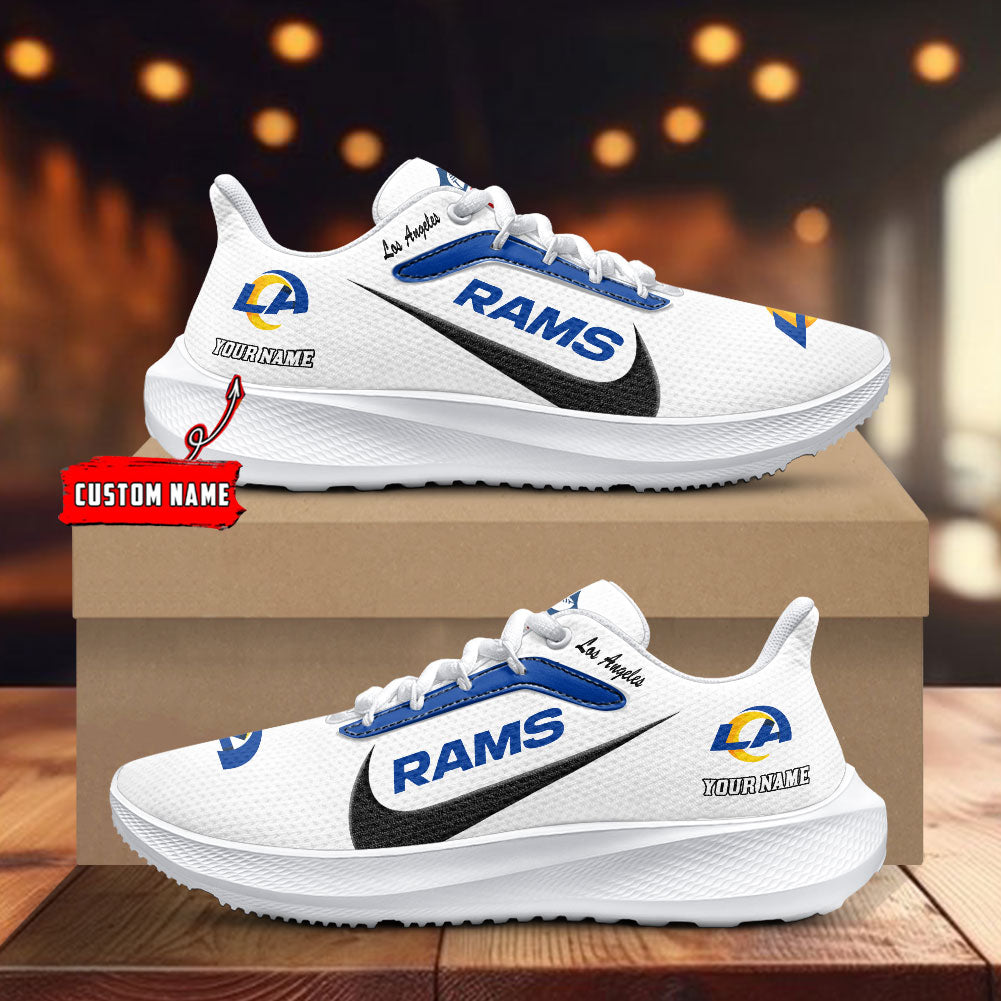 Los Angeles Rams Lightweight Patch Decor Running Shoes AZBTRS000019