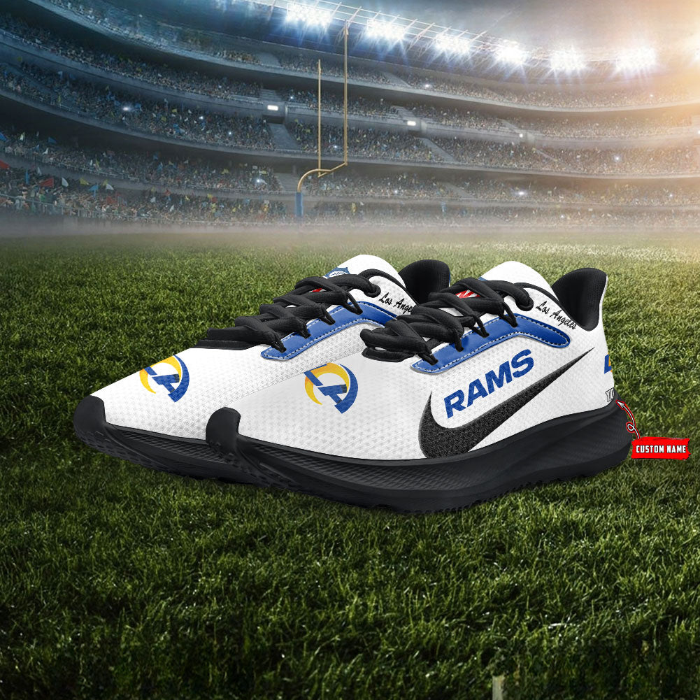 Los Angeles Rams Lightweight Patch Decor Running Shoes AZBTRS000019