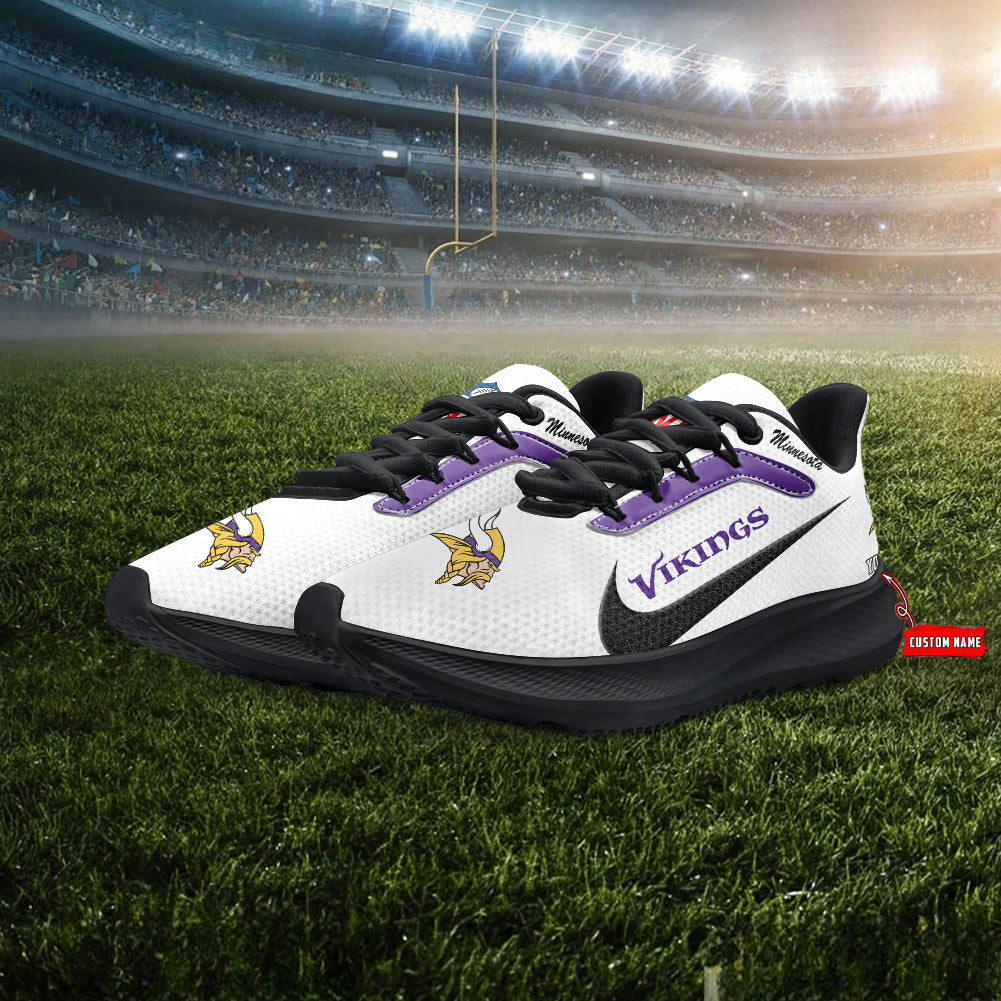 Minnesota Vikings Lightweight Patch Decor Running Shoes AZBTRS000021