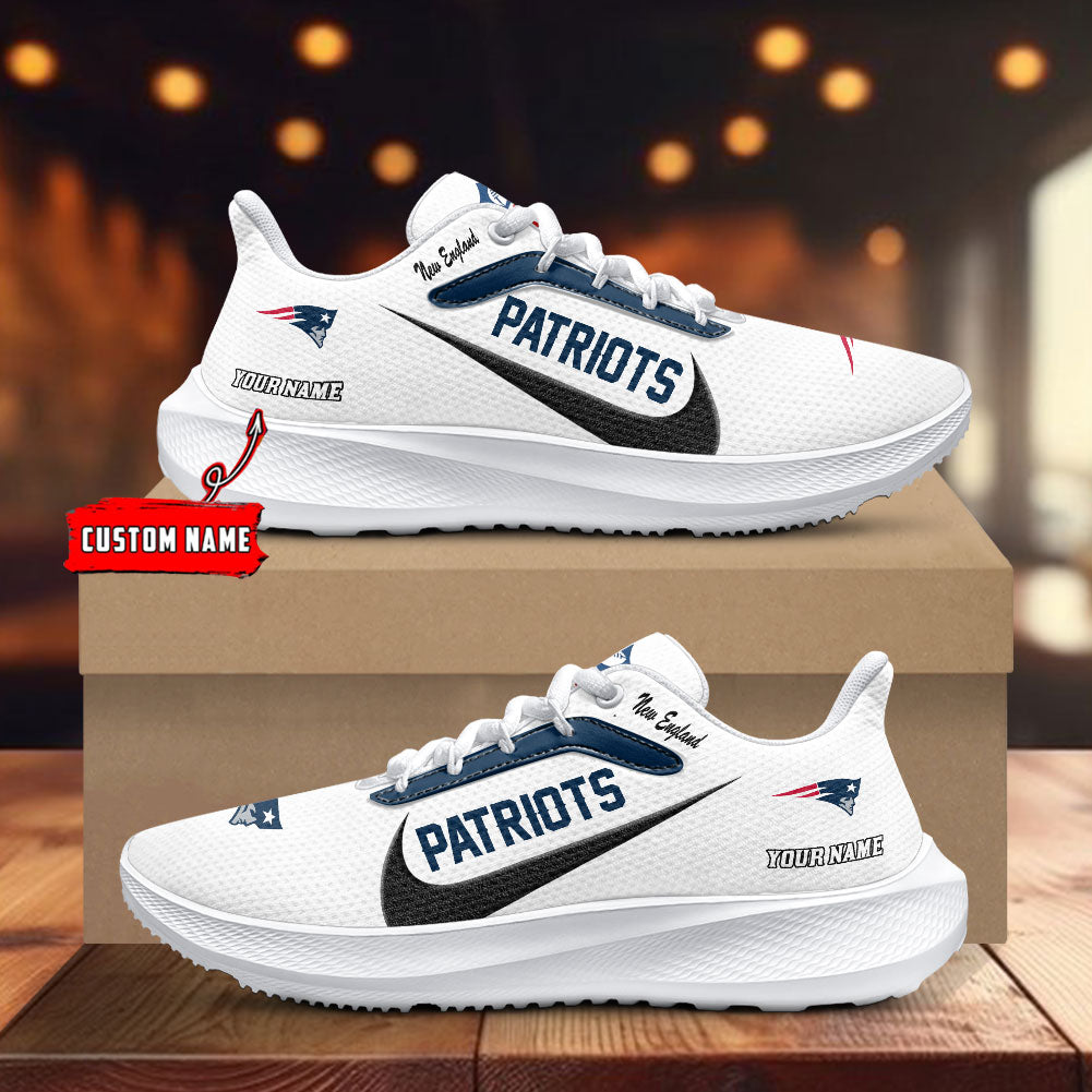 New England Patriots Lightweight Patch Decor Running Shoes AZBTRS000022