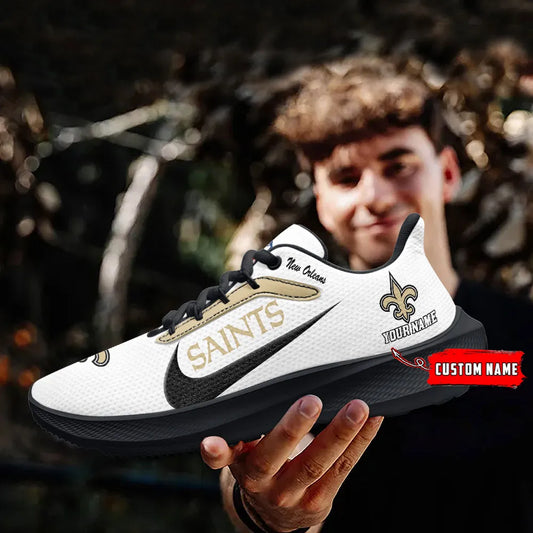 New Orleans Saints Lightweight Patch Decor Running Shoes AZBTRS000023