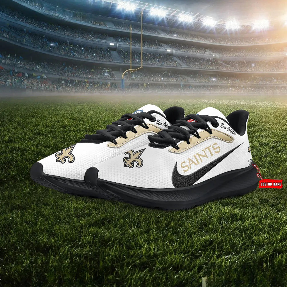 New Orleans Saints Lightweight Patch Decor Running Shoes AZBTRS000023