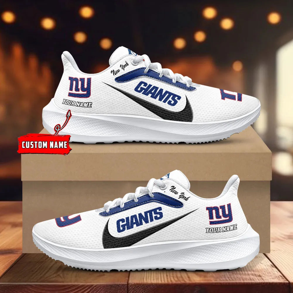 New York Giants Lightweight Patch Decor Running Shoes AZBTRS000024