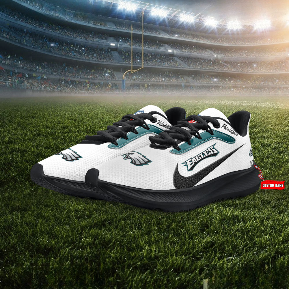 Philadelphia Eagles Lightweight Patch Decor Running Shoes AZBTRS000026