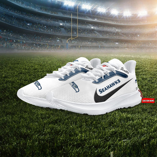 Seattle Seahawks Lightweight Patch Decor Running Shoes AZBTRS000029