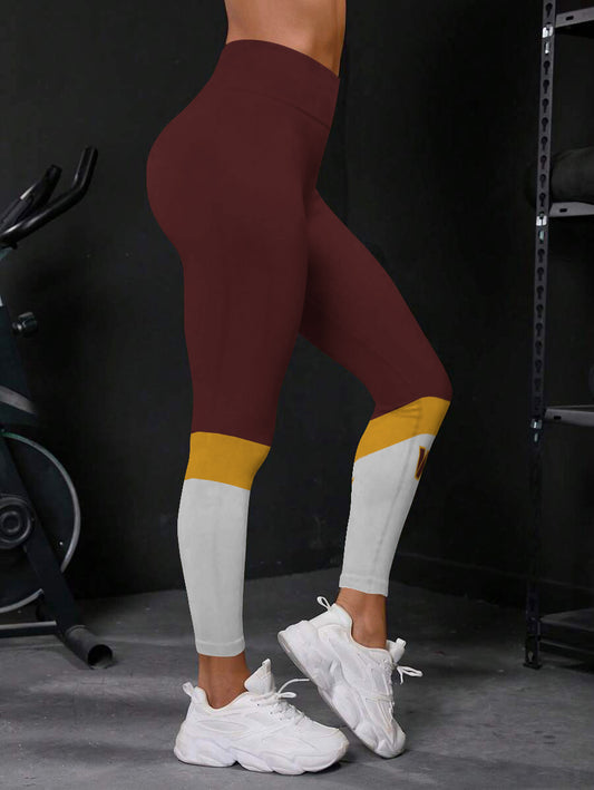 Washington Commanders High Waist Push Up Printed Leggings