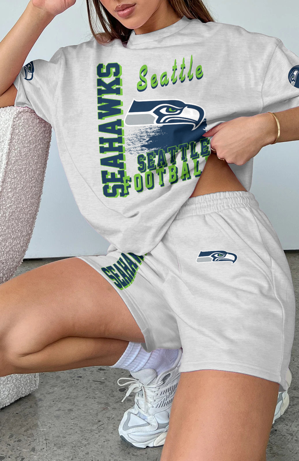 Seattle Seahawks Limited Edition Top And Shorts Two-Piece Suits (3)