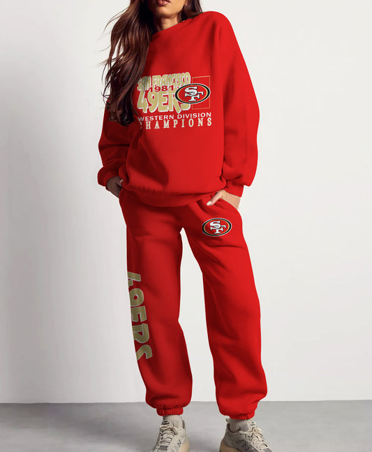 San Francisco 49ers Combo 3D Sweatsuit and Sweatpants Unisex CBSP94