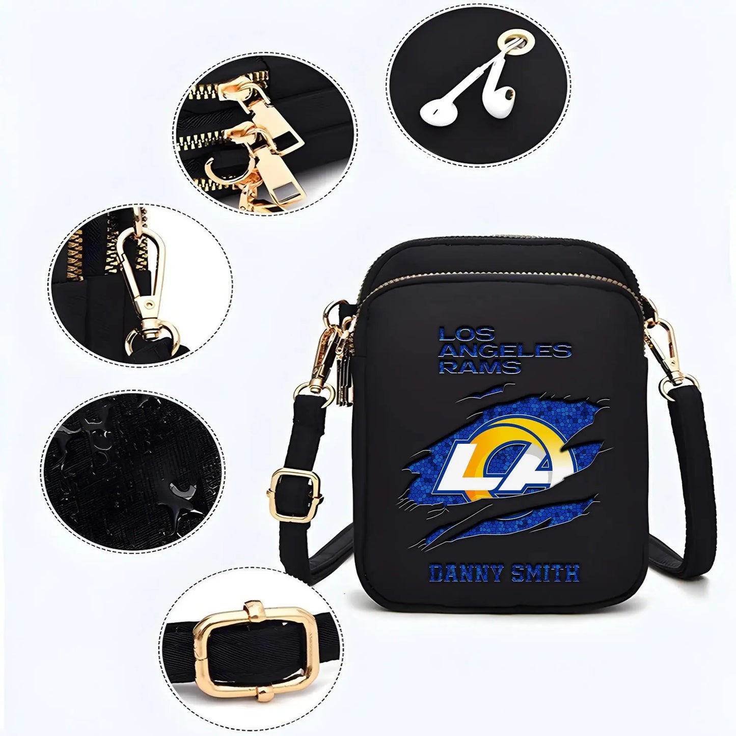 Los Angeles Rams Mini Crossbody Bag for Women New Trending 2025 AZBT2DMCB000064