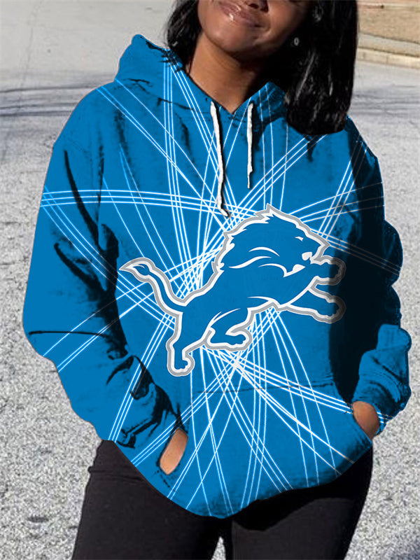 Detroit Lions 3D Printed Pocket Pullover Hoodie AZBTPH000157