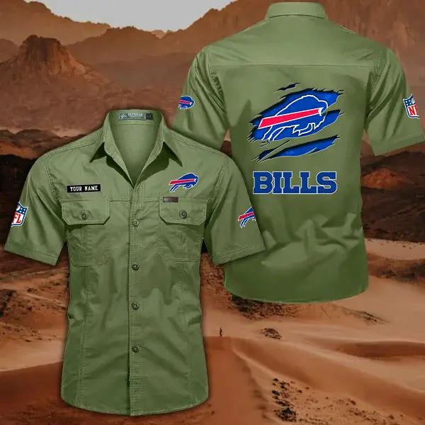 Buffalo Bills Men’s Short Sleeve Cargo Shirts New 2025 AZBT2DCGS000004