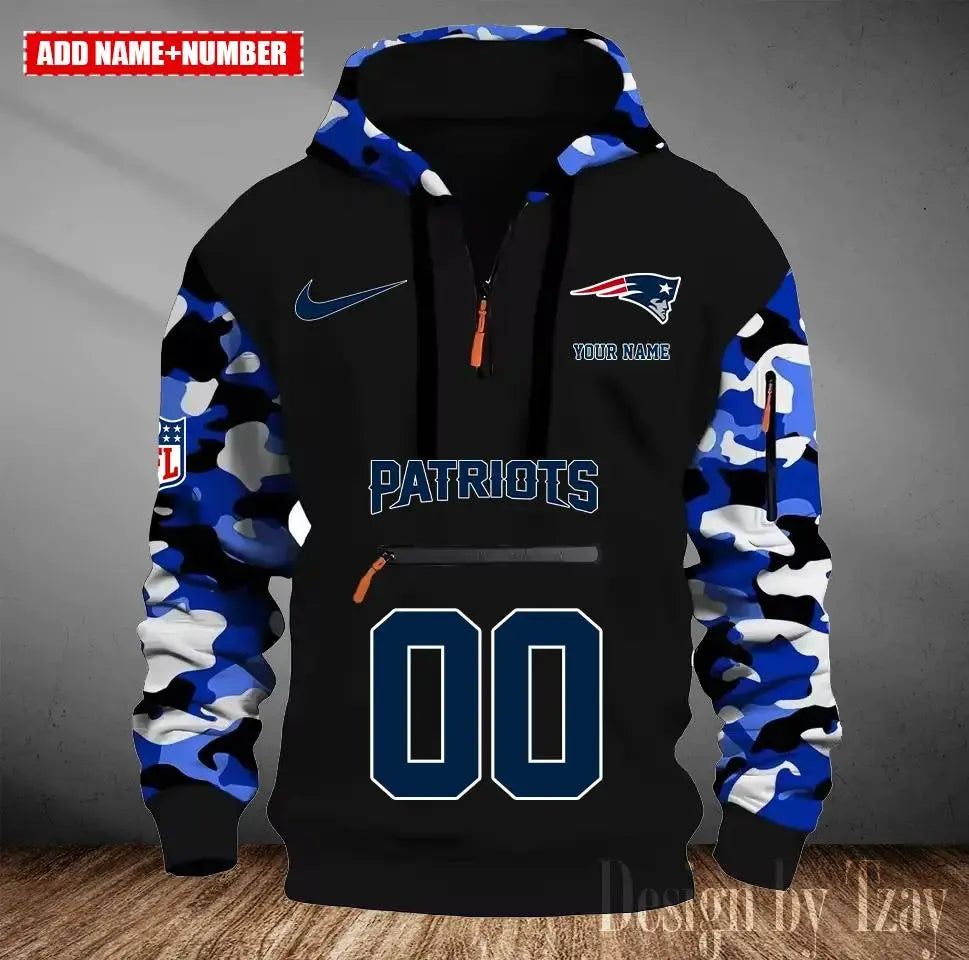 New England Patriots Camouflage Hooded Sweatshirt HA22