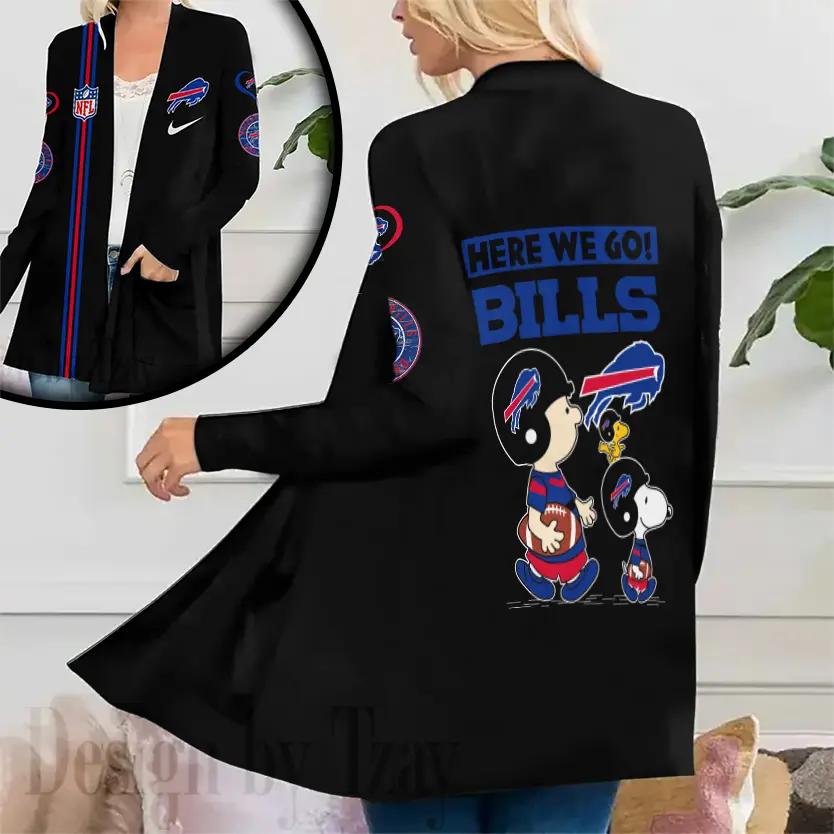 Buffalo Bills Women Patch Pocket Cardigan BT023