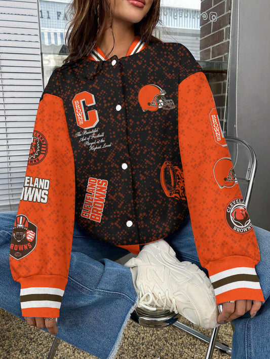 Cleveland Browns National Football League Varsity Jacket AZBTVJK000569