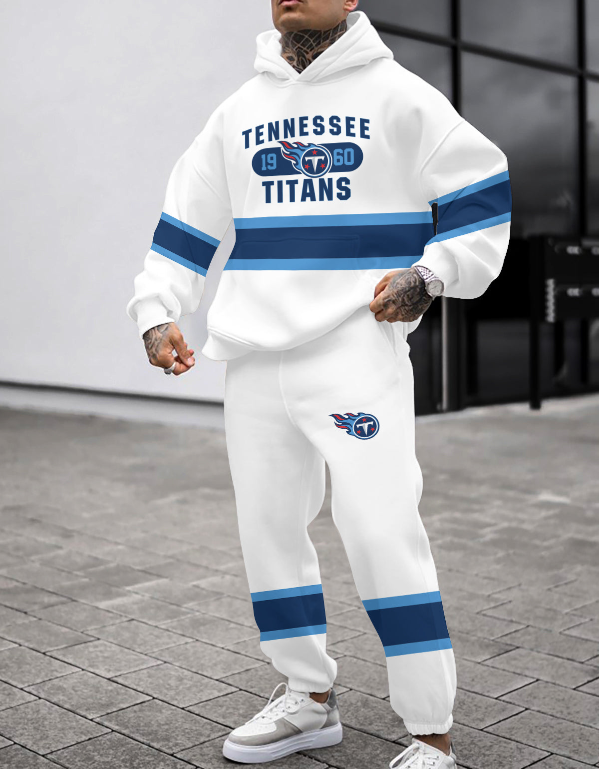 Tennessee Titans Combo Pullover Hoodie And Sweatpants AZBTPHSP000443