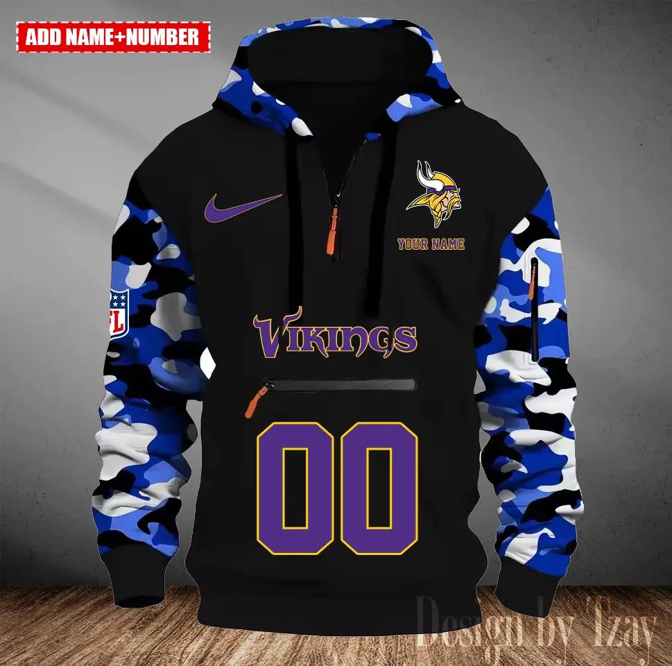 Minnesota Vikings Camouflage Hooded Sweatshirt HA21