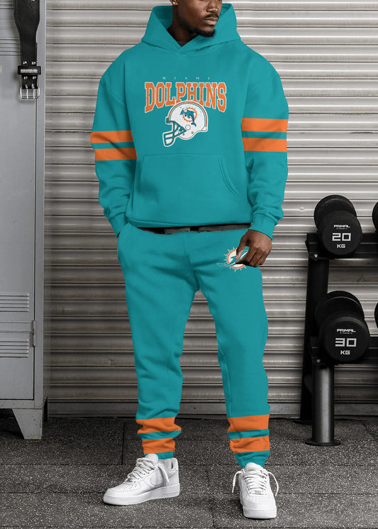 Miami Dolphins Combo Pullover Hoodie And Sweatpants AZBTPHSP000193