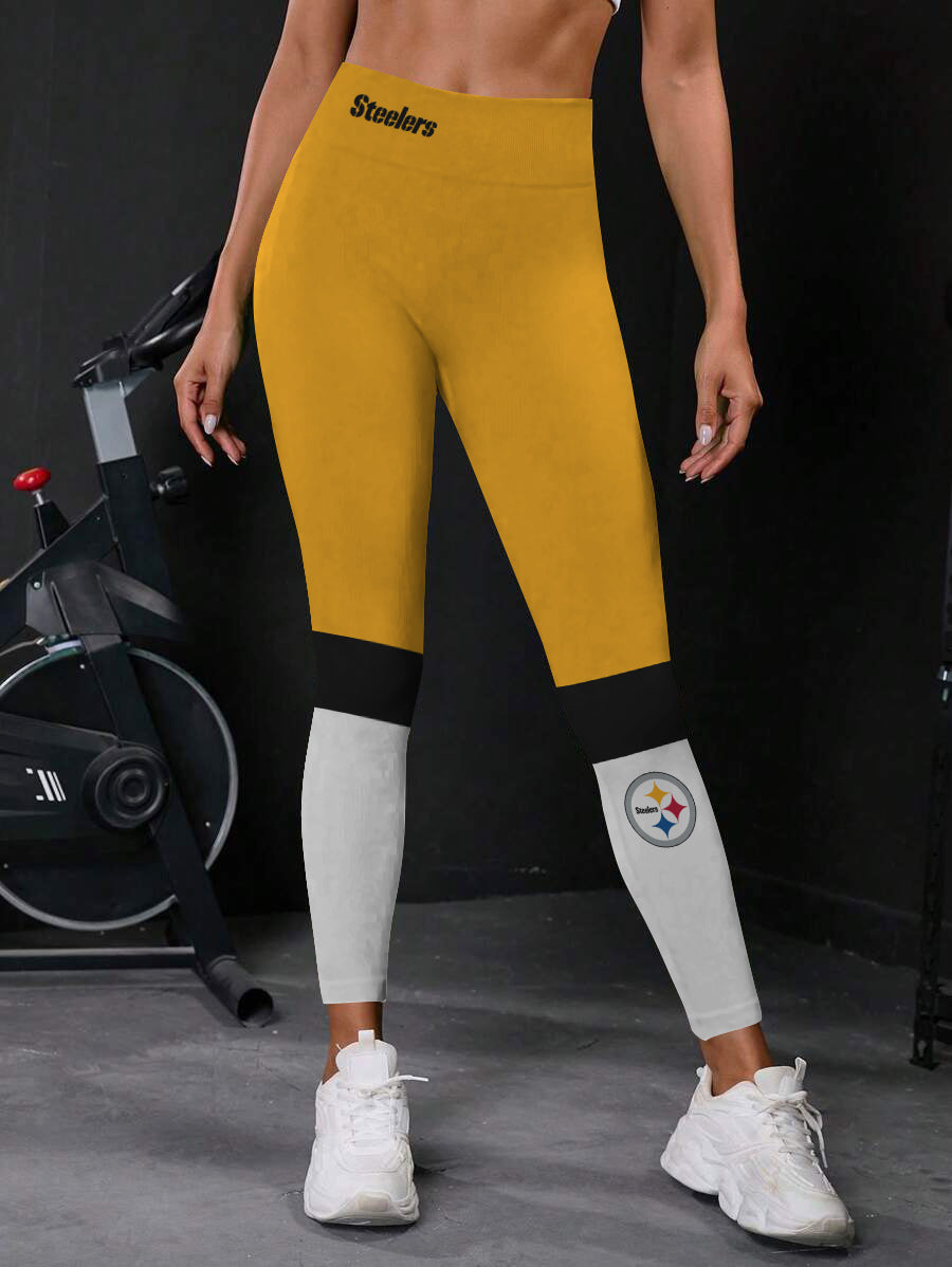 Pittsburgh Steelers High Waist Push Up Printed Leggings