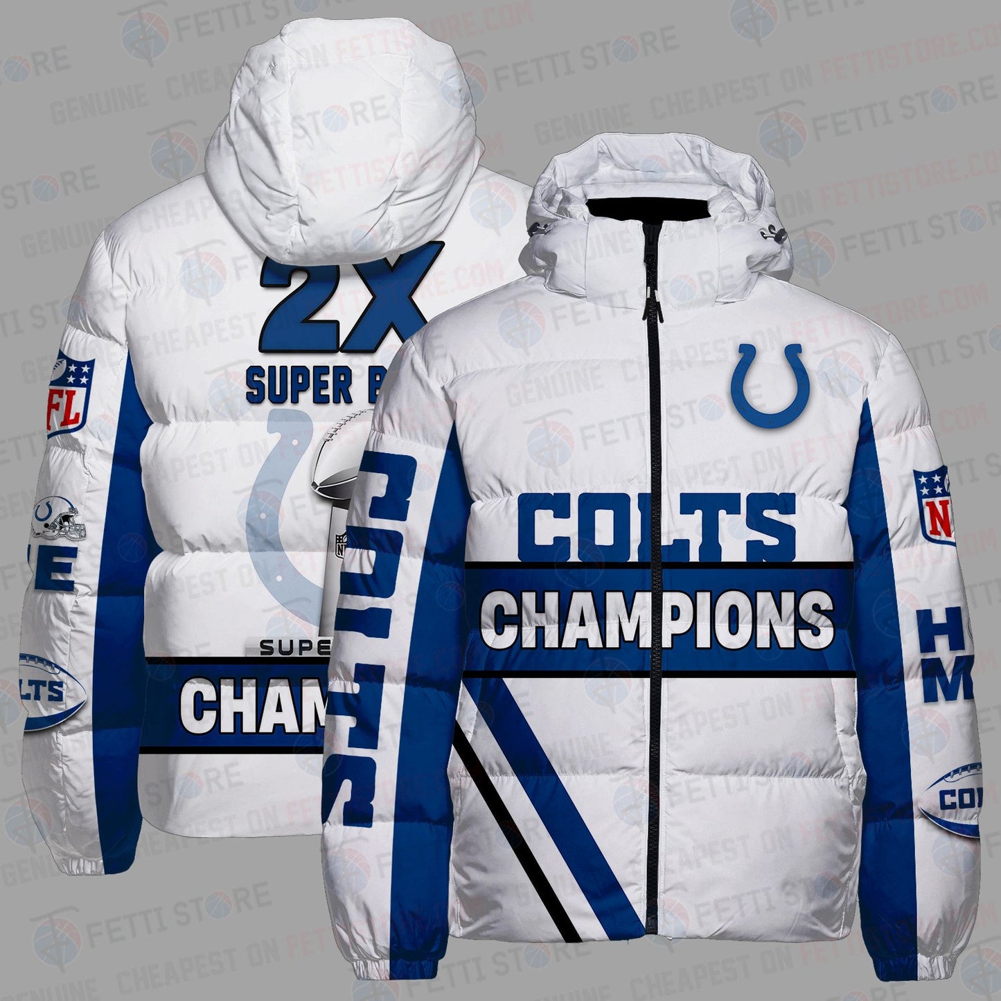 Indianapolis Colts CozyCloud Down Jacket AZBTDWJ000105