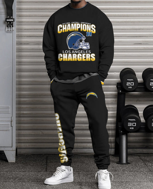 Los Angeles Chargers Combo 3D Sweatsuit and Sweatpants Unisex CBSP87