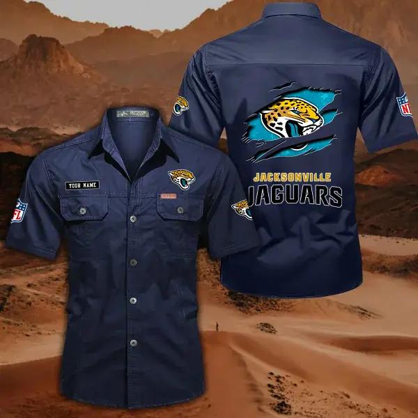 Jacksonville Jaguars Men’s Short Sleeve Cargo Shirts New 2025 AZBT2DCGS000015