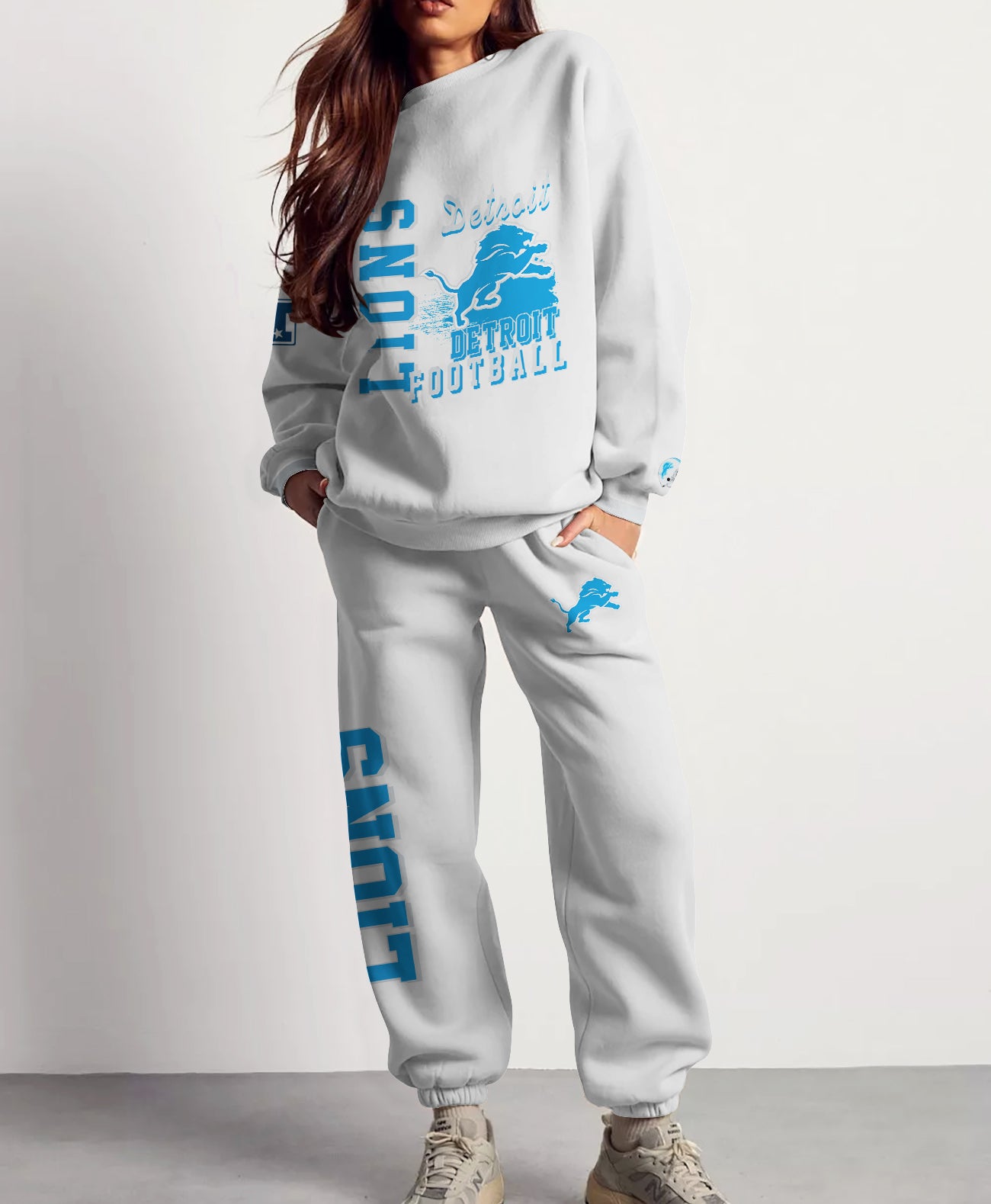 Detroit Lions Combo 3D Sweatsuit and Sweatpants Unisex CBSP242