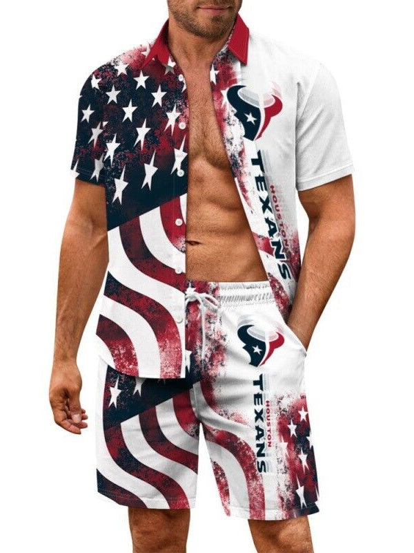 Houston Texans Combo Hawaiian Shirt and Shorts AZBTHWSS000180
