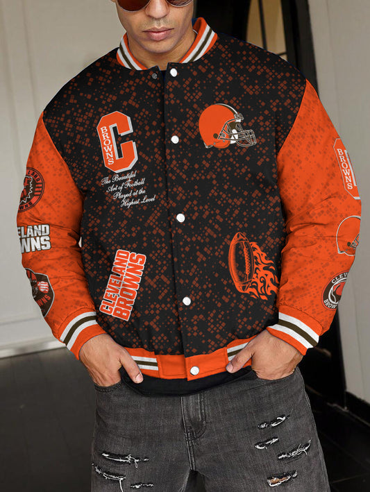 Cleveland Browns National Football League Varsity Jacket AZBTVJK000441
