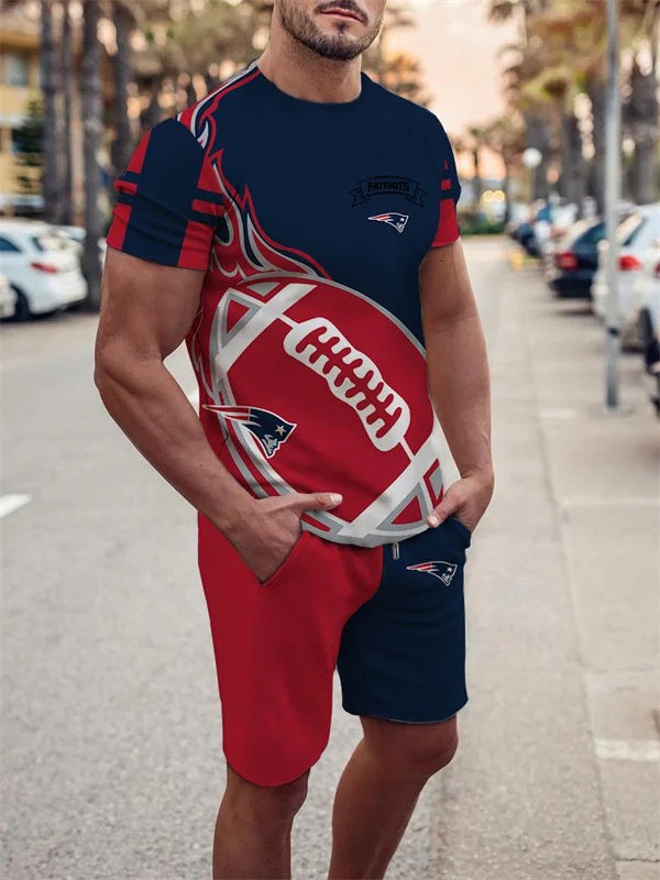 New England Patriots T-shirt and Shorts AZTS586