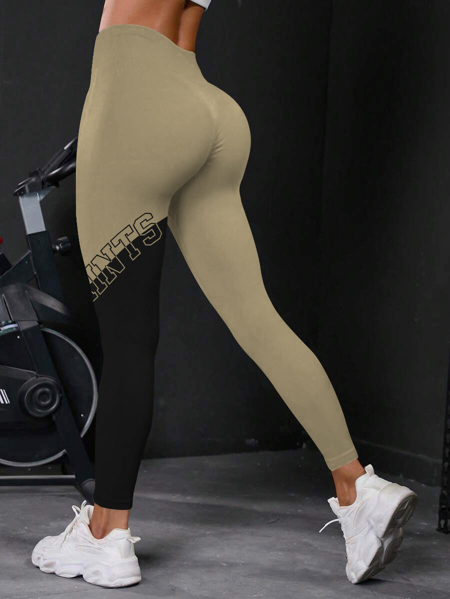 New Orleans Saints High Waist Push Up Printed Leggings (4)