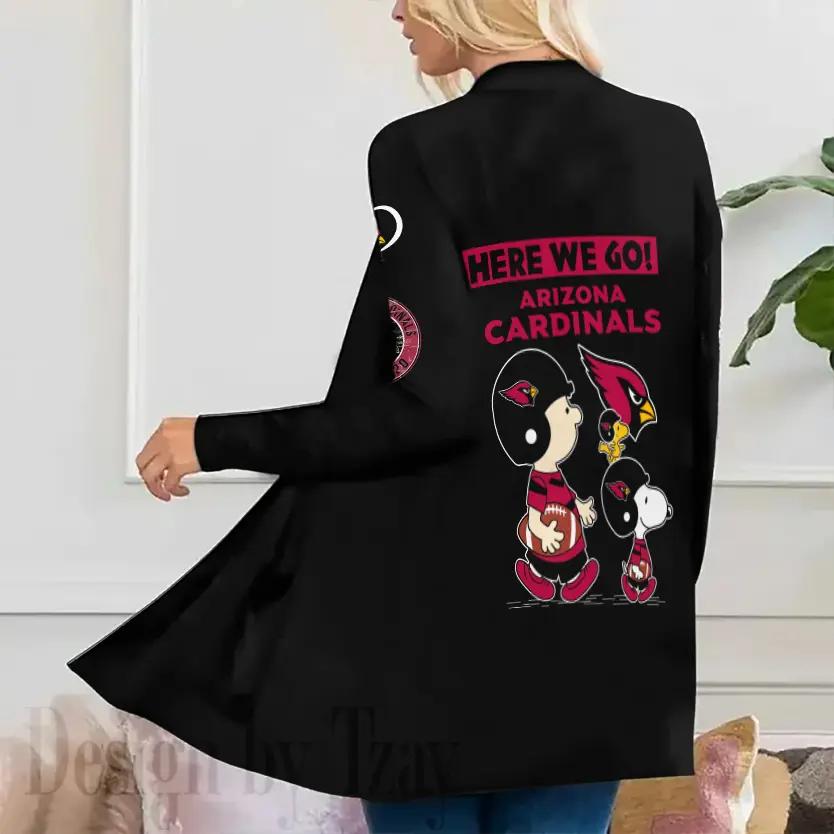 Arizona Cardinals Women Patch Pocket Cardigan BT004