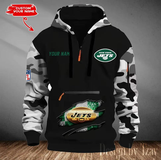 New York Jets Camouflage Hooded Sweatshirt HA88