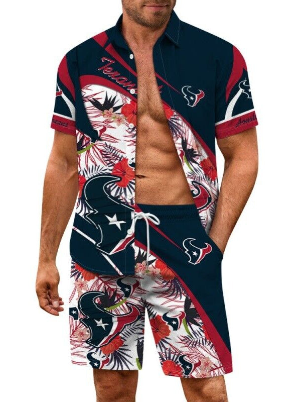 Houston Texans Combo Hawaiian Shirt and Shorts AZBTHWSS000184