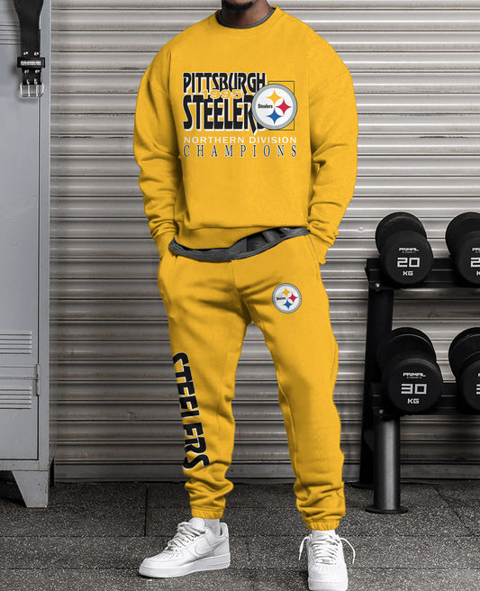 Pittsburgh Steelers Combo 3D Sweatsuit and Sweatpants Unisex CBSP155