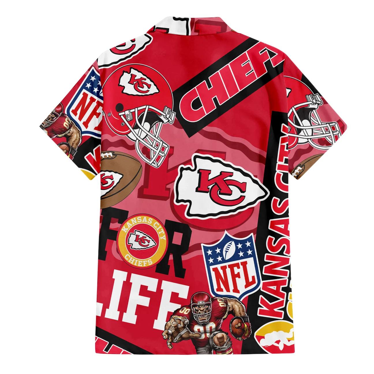 Kansas City Chiefs Custom Limited Edition For Life Hawaiian Shirt and Shorts AZHAHWSS000267