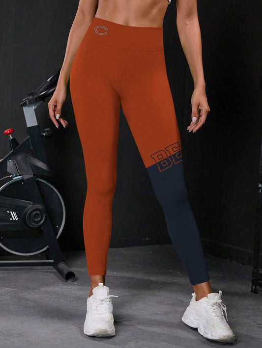 Chicago Bears High Waist Push Up Printed Leggings (3)