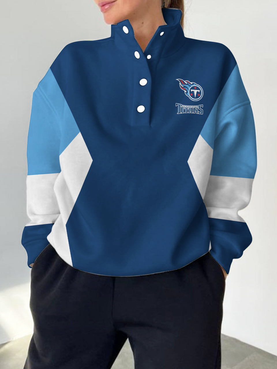 Tennessee Titans Casual Colorful Stand Collar Sweatshirt AZBTSCSW000284