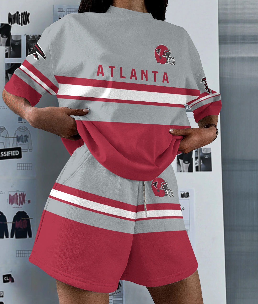 Atlanta Falcons Limited Edition Top And Shorts Two-Piece Suits (3)