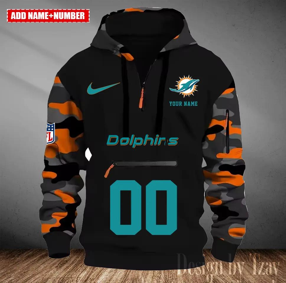 Miami Dolphins Camouflage Hooded Sweatshirt HA20