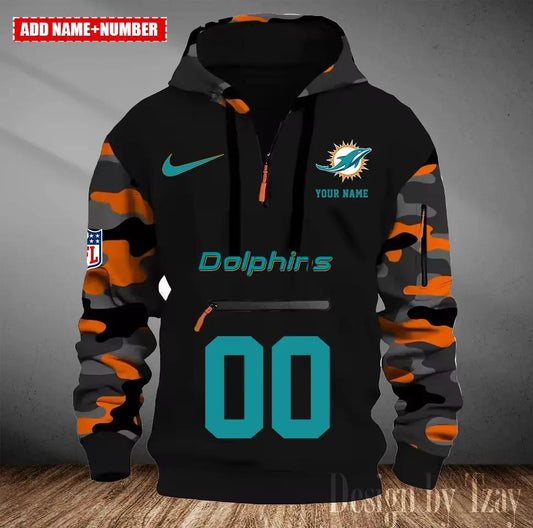 Miami Dolphins Camouflage Hooded Sweatshirt HA20