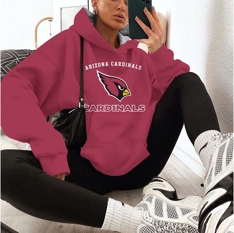 Arizona Cardinals Printed Hooded Pocket Pullover Hoodie AZBTPH000095