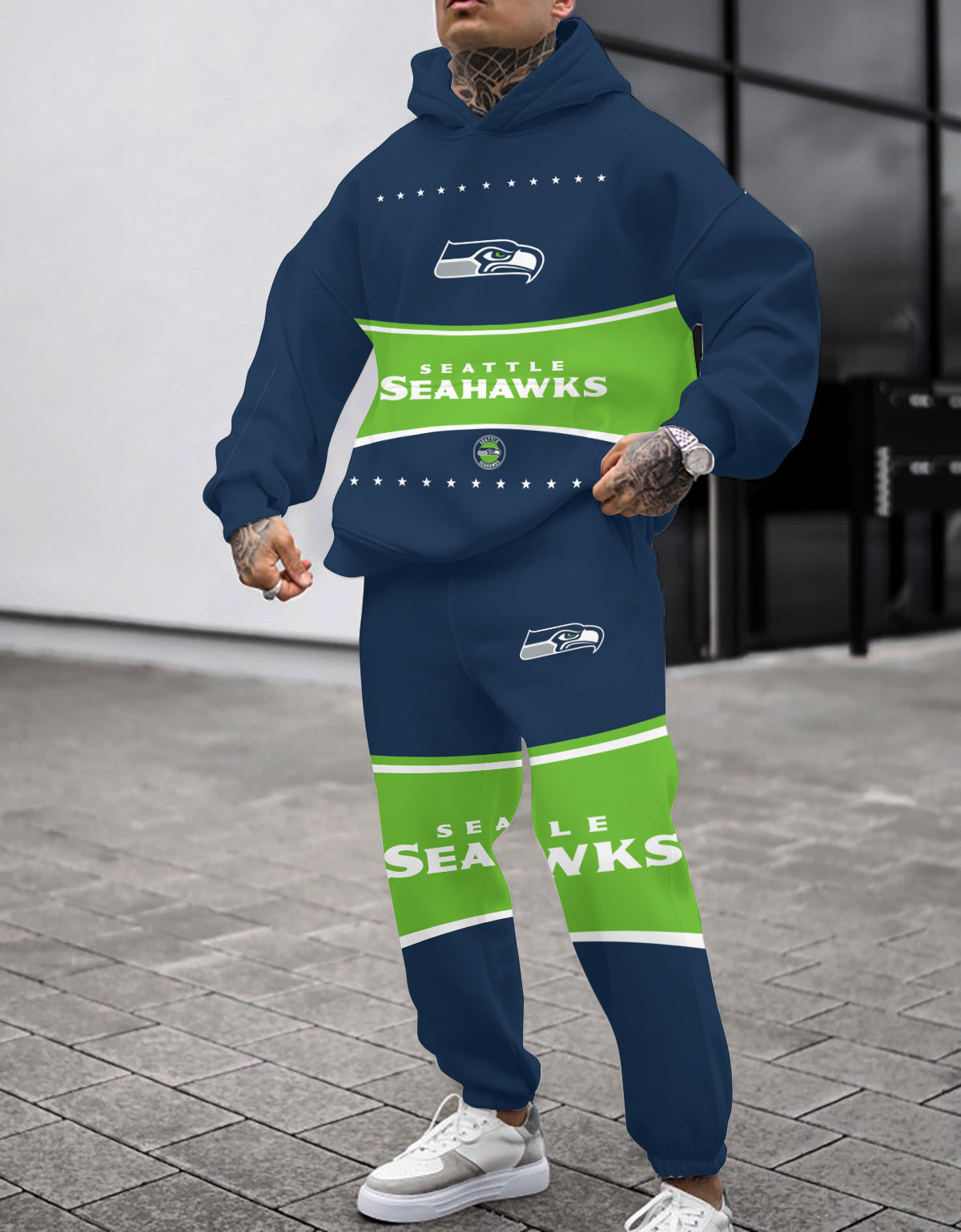 Seattle Seahawks Combo Pullover Hoodie And Sweatpants AZBTPHSP000259