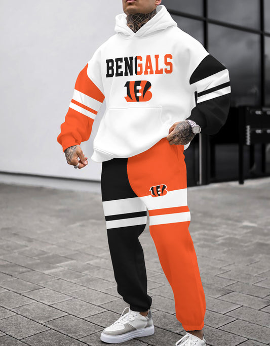Cincinnati Bengals Combo Pullover Hoodie And Sweatpants AZBTPHSP000093