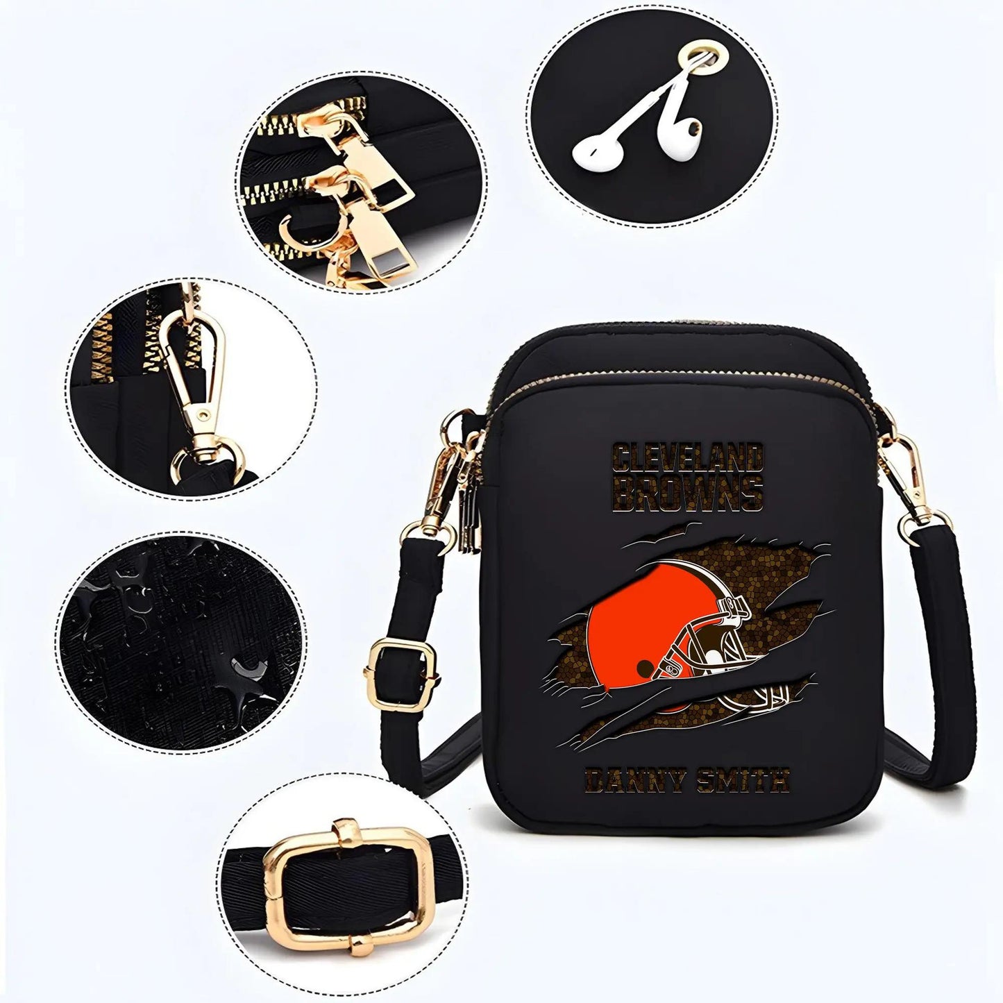 Cleveland Browns Mini Crossbody Bag for Women New Trending 2025 AZBT2DMCB000028