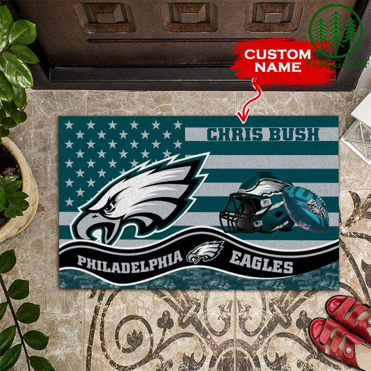 Philadelphia Eagles Personalized Doormat BGDMM605