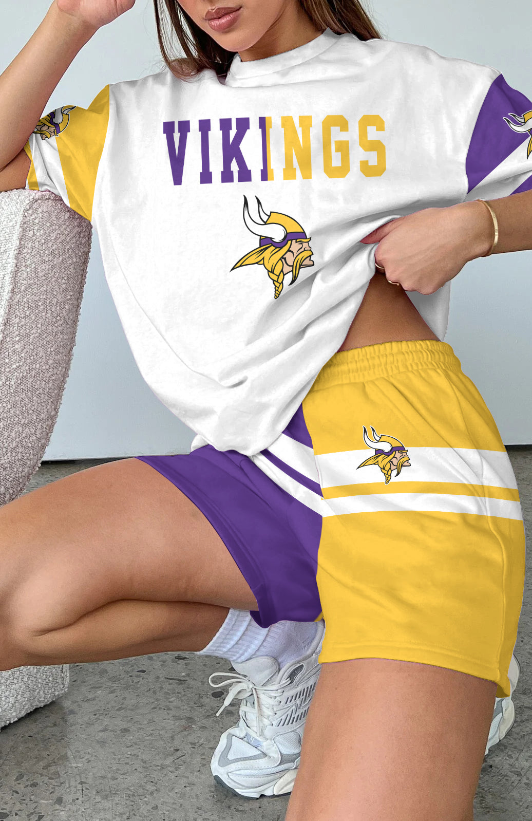 Minnesota Vikings  Limited Edition Top And Shorts Two-Piece Suits