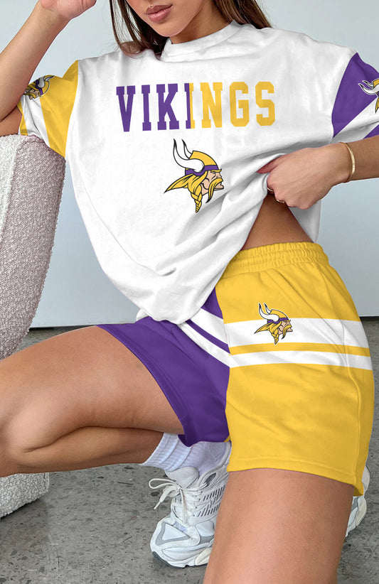 Minnesota Vikings  Limited Edition Top And Shorts Two-Piece Suits
