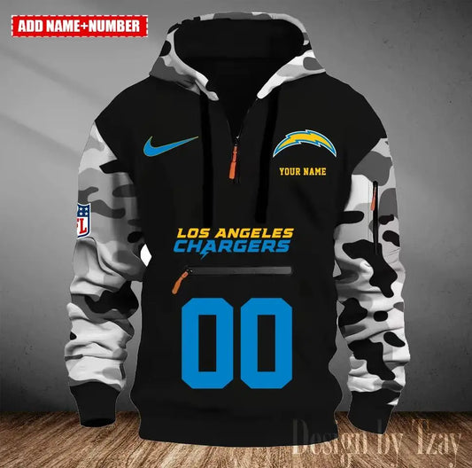 Los Angeles Chargers Camouflage Hooded Sweatshirt HA18