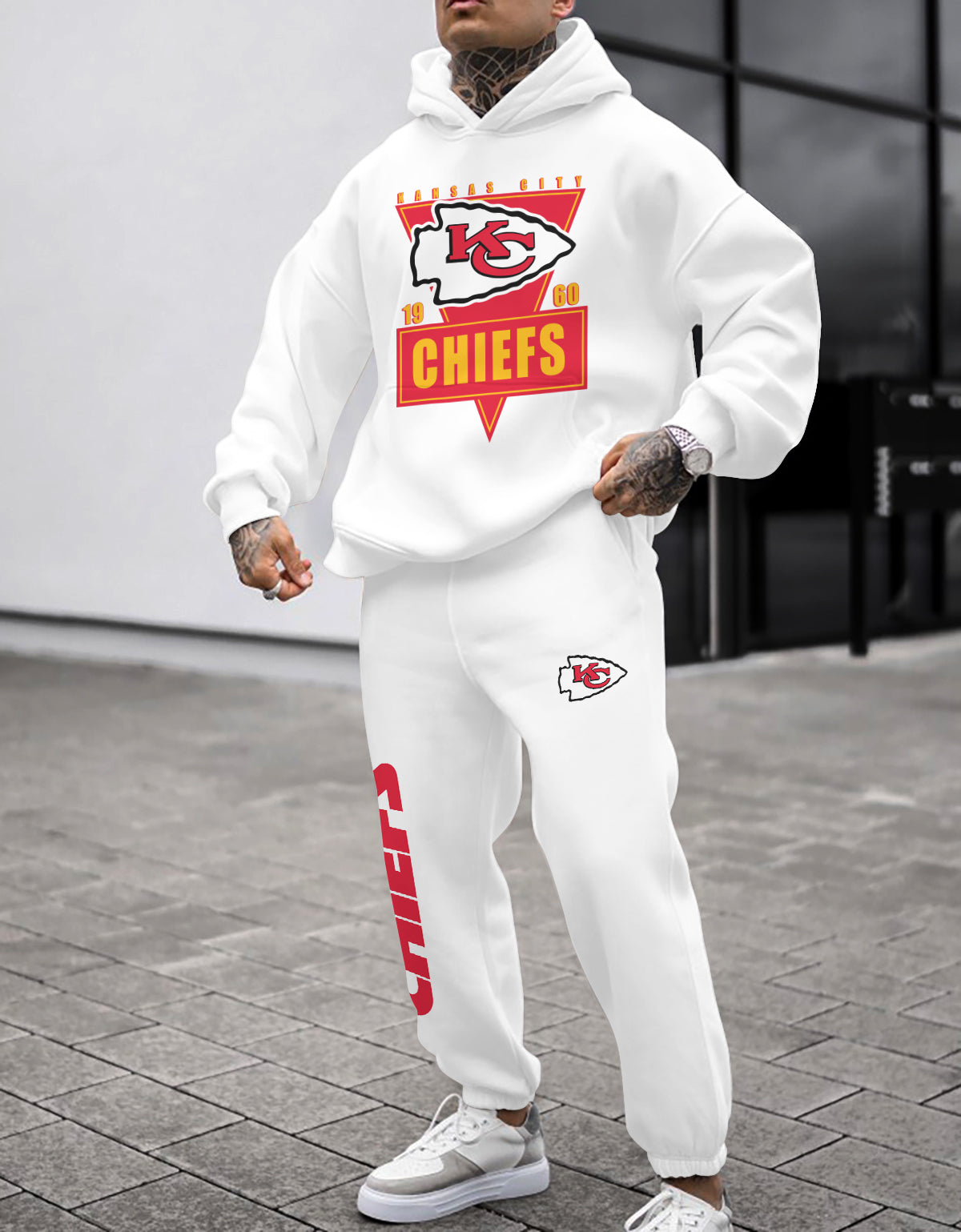 Kansas City Chiefs Combo Pullover Hoodie And Sweatpants AZBTPHSP000410